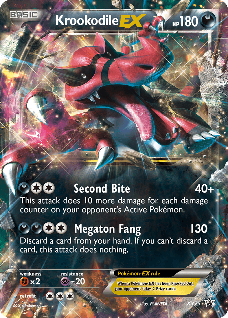 Carta Pokémon Krookodile-EX XY25