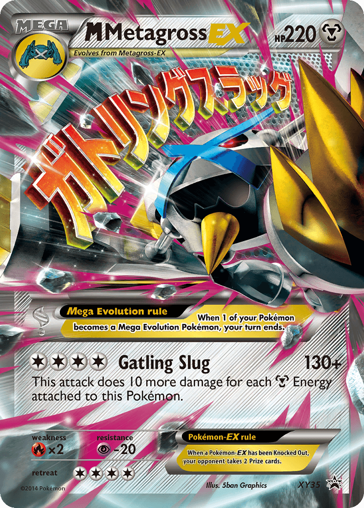 Carta Pokémon M Metagross-EX XY35