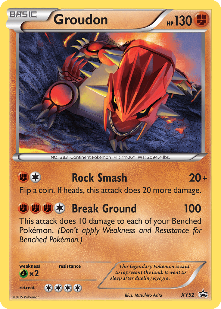 Carta Pokémon Groudon XY52
