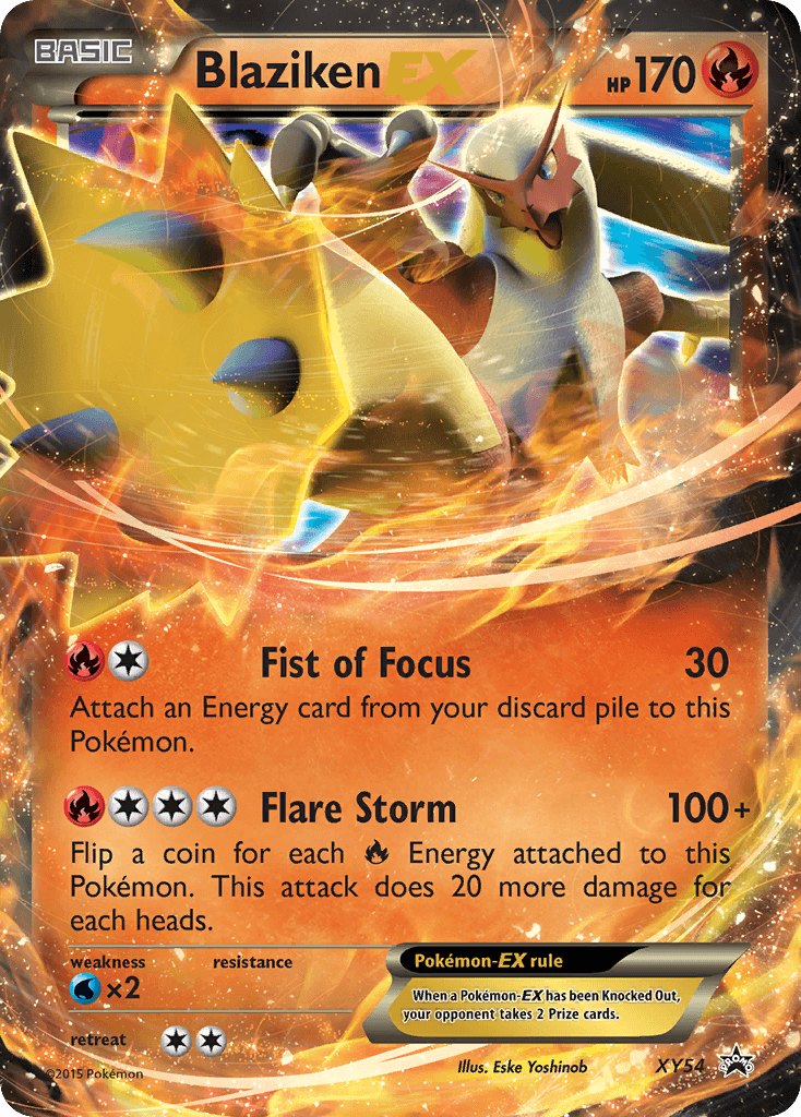 Carta Pokémon Blaziken-EX XY54