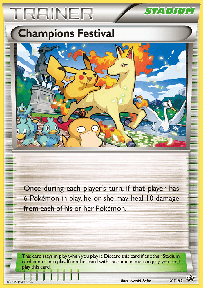Carta Pokémon Champions Festival XY91
