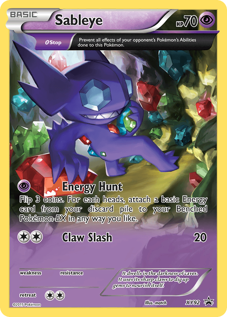 Carta Pokémon Sableye XY92
