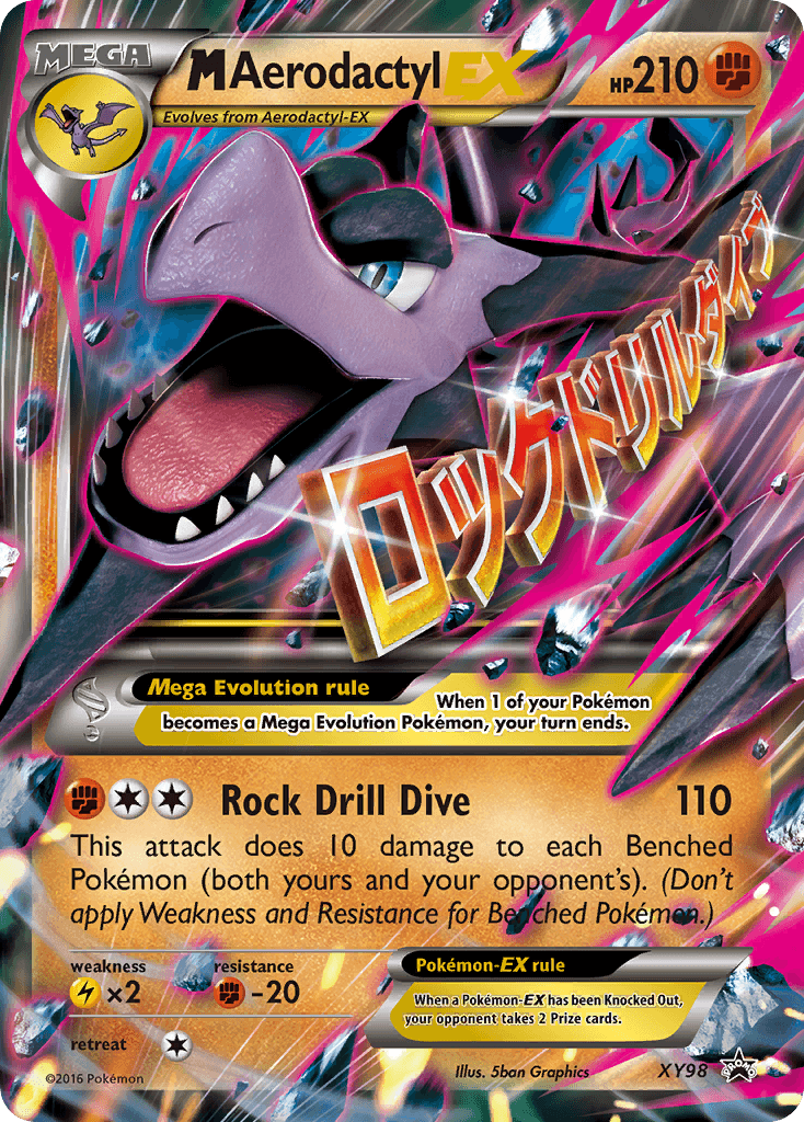 Carta Pokémon M Aerodactyl-EX XY98