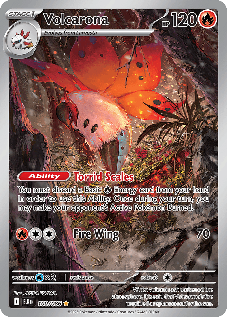 Carta Pokémon Volcarona 100