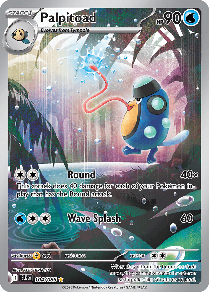 Carta Pokémon Palpitoad 104