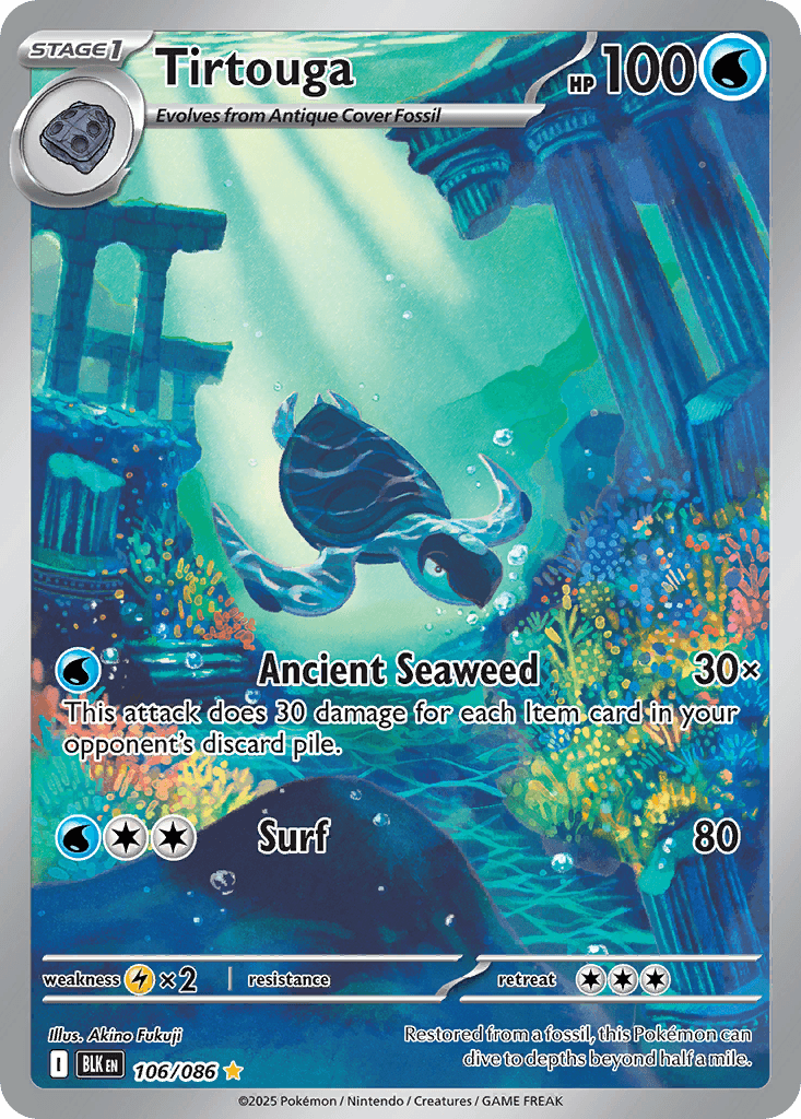 Carta Pokémon Tirtouga 106