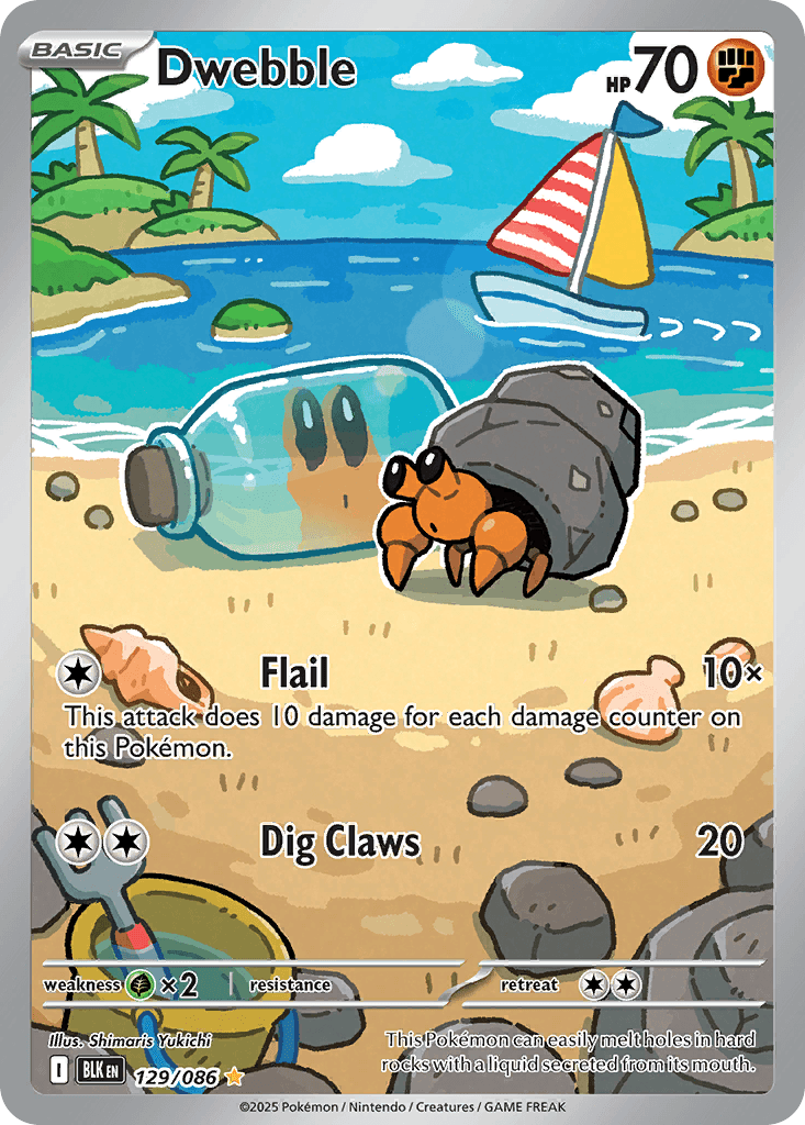 Carta Pokémon Dwebble 129