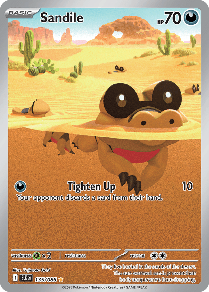 Carta Pokémon Sandile 135
