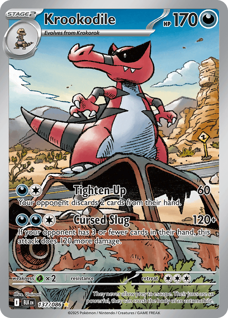 Carta Pokémon Krookodile 137