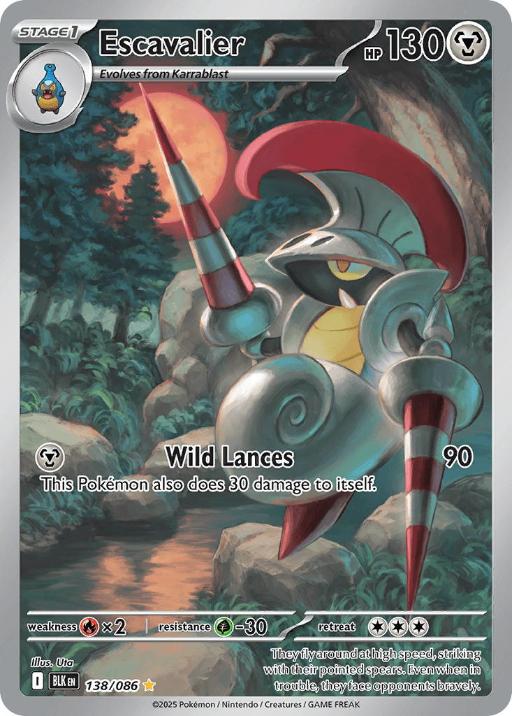 Carta Pokémon Escavalier 138