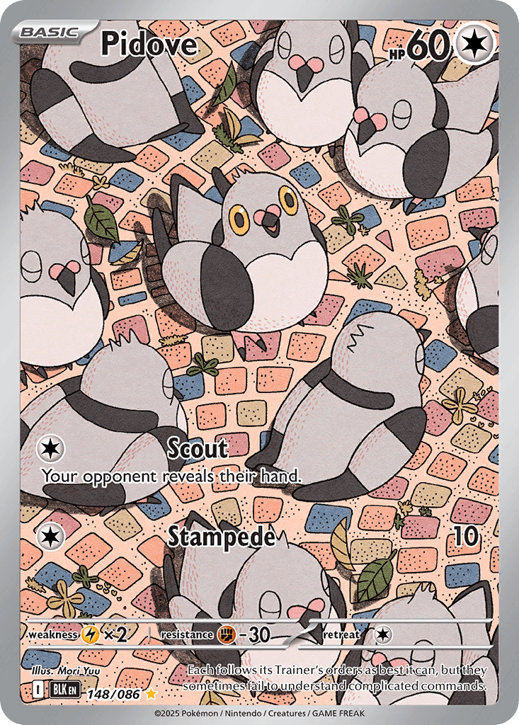 Carta Pokémon Pidove 148 de Black Bolt