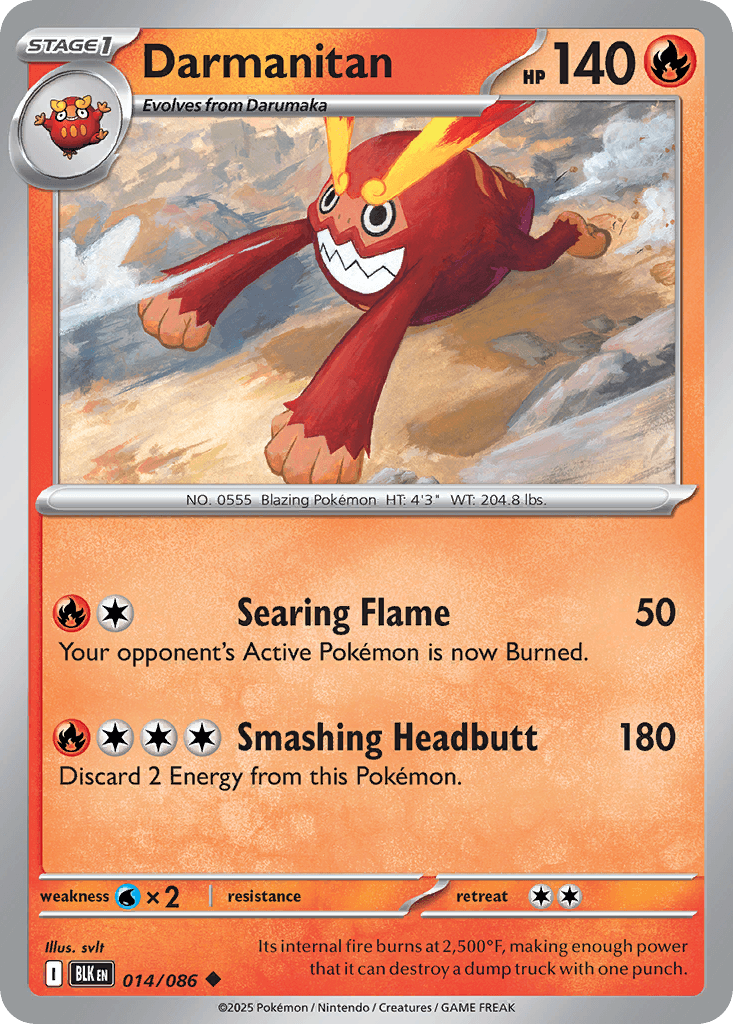 Carta Pokémon Darmanitan 14