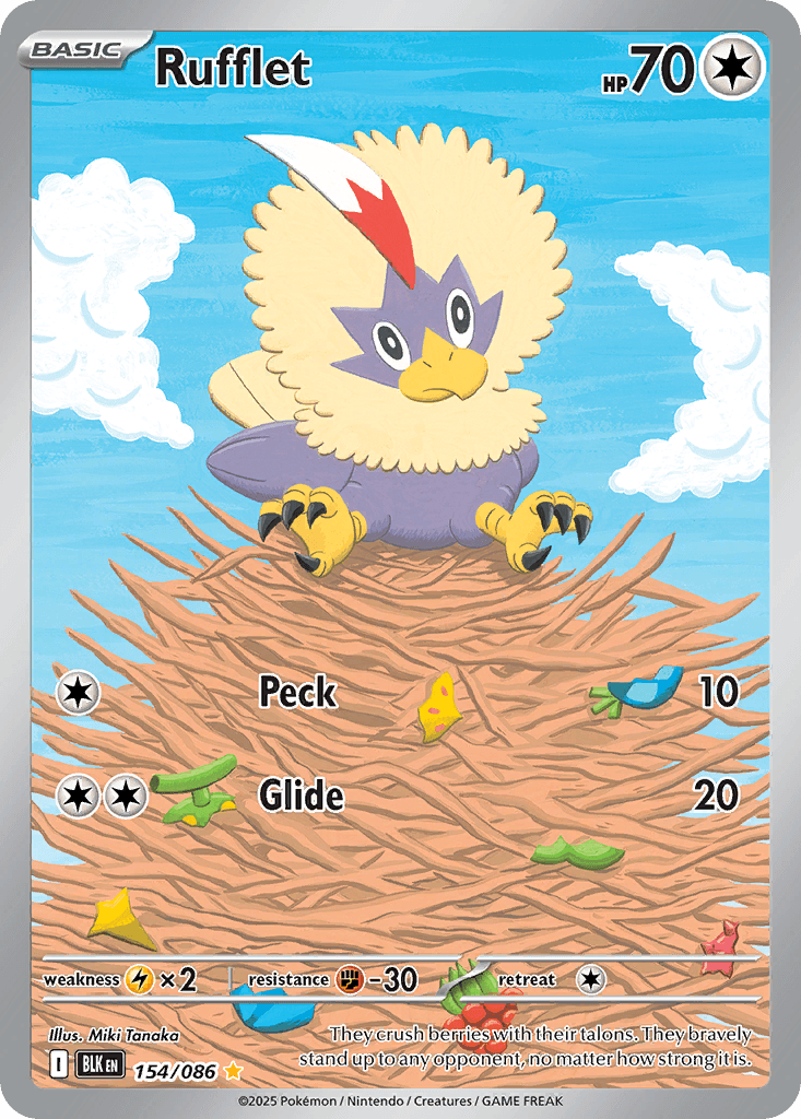 Carta Pokémon Rufflet 154