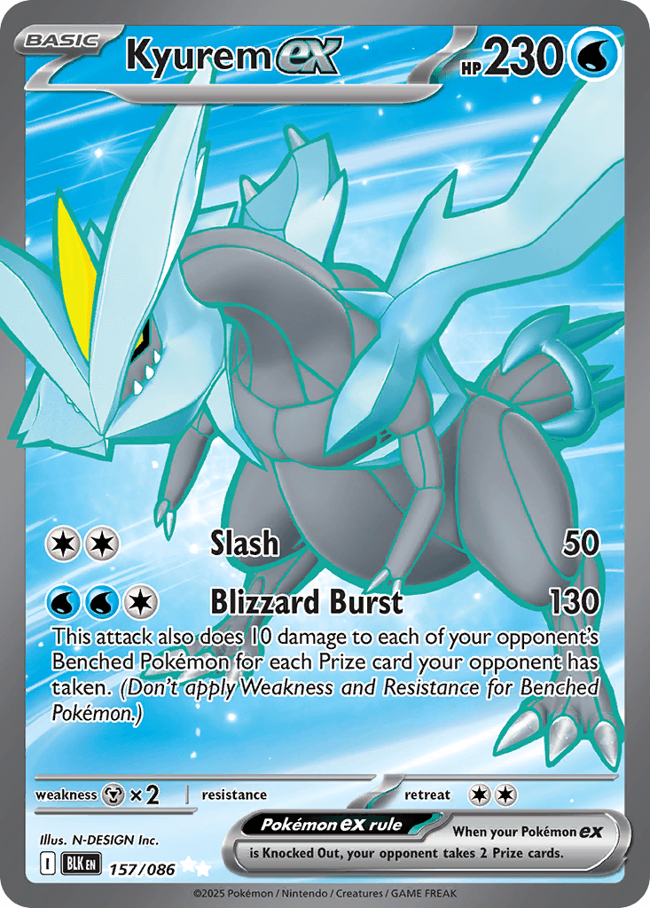 Carta Pokémon Kyurem ex 157