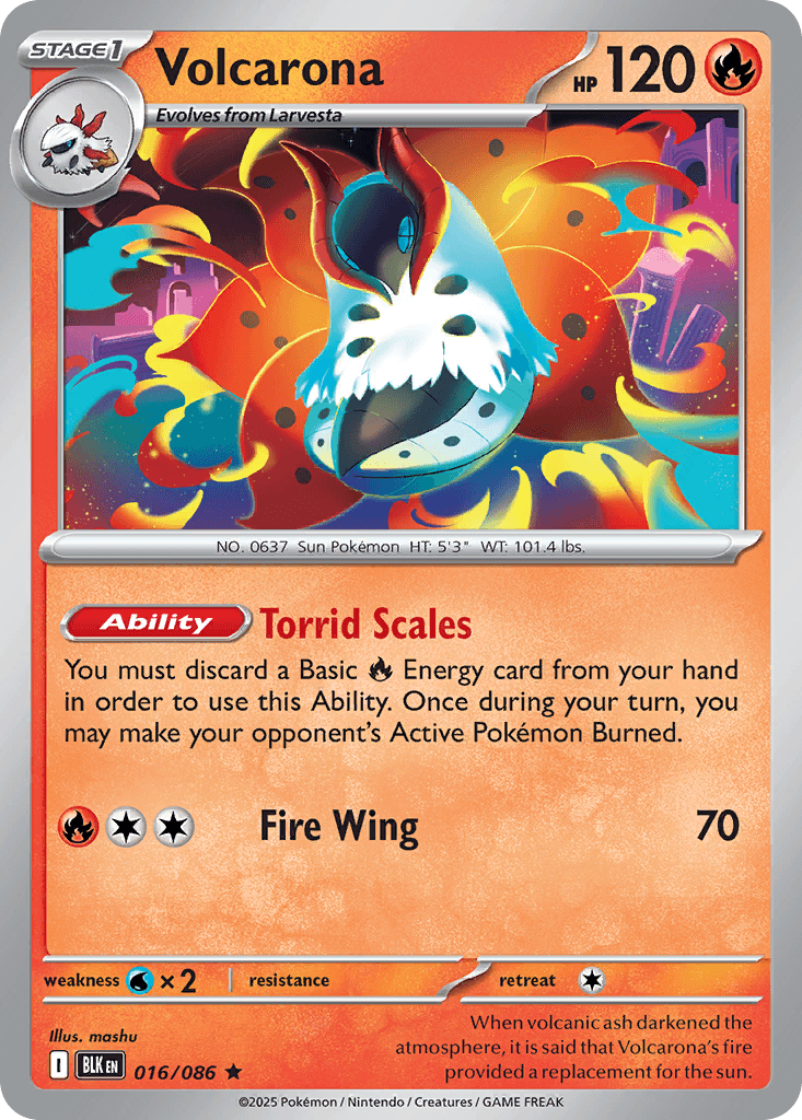 Carta Pokémon Volcarona 16