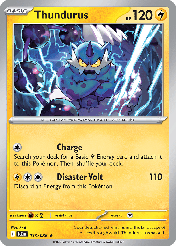 Carta Pokémon Thundurus 33