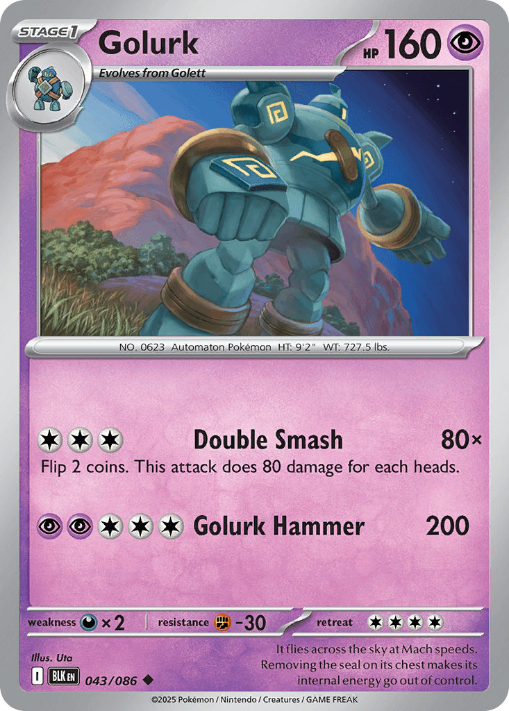 Carta Pokémon Golurk 43