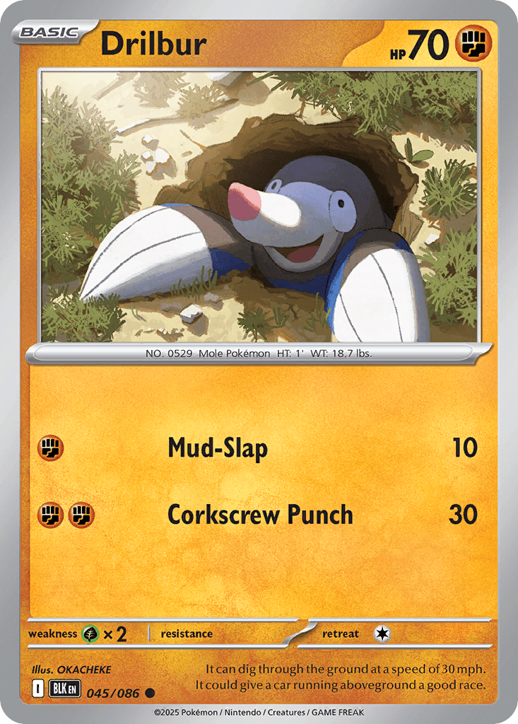 Carta Pokémon Drilbur