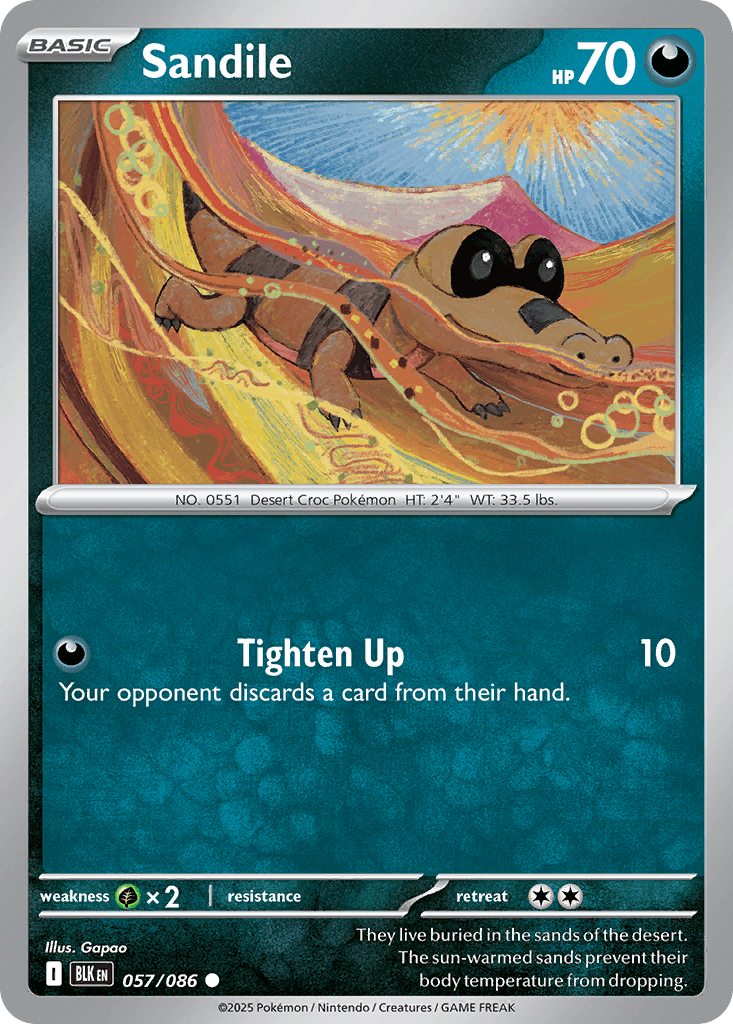 Carta Pokémon Sandile 57