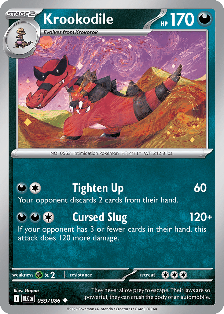 Carta Pokémon Krookodile 59