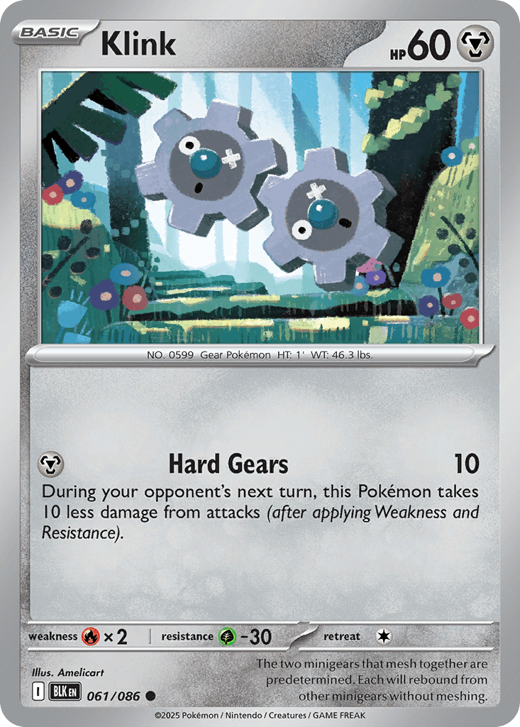 Carta Pokémon Klink 61