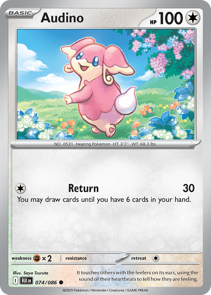 Carta Pokémon Audino 74
